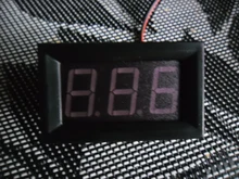 Pantalla LED de 0,56 pulgadas, voltímetro Digital de dos cables DC 4,5-30V, medidor de corriente de voltaje de amperios práctico multifuncional