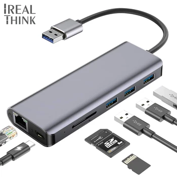 IREALTHINK USB Adapter Laptop Dock Splitter USB HUB 1000Mbps Network hub USB C Type C 3.1 with Micro USB DC 5V for PC/Macbook 
IREALTHINK USB Adapter Laptop Dock Splitter USB HUB 1000Mbps Network hub USB C Type C 3.1 with Micro USB DC 5V for PC/Macbook