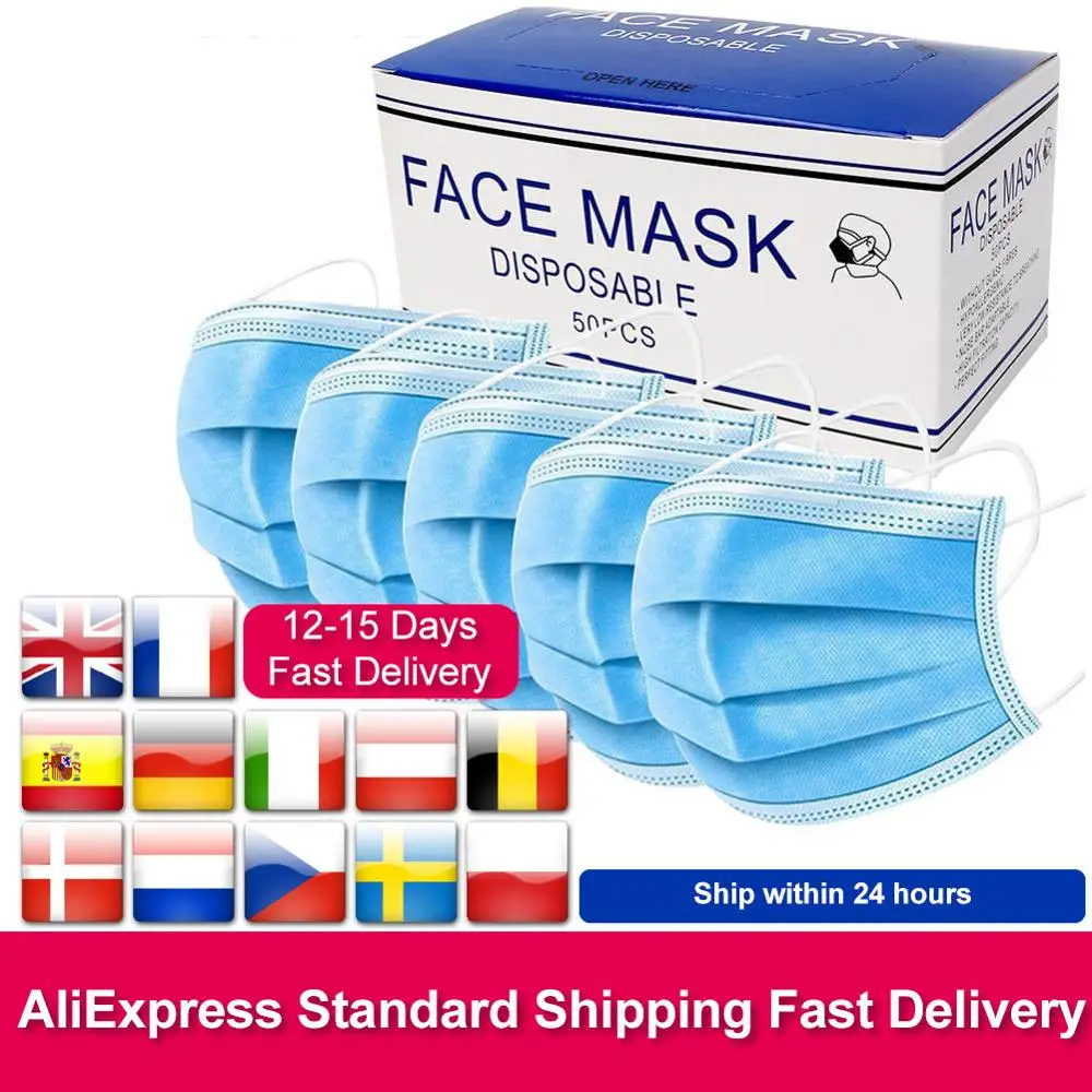 In Stock Fast Delivery Disposable Face Masks 3 Layer Nonwove Filter Mouth Mask Earloop protection Anti Pollution Anti Dust Mask
In Stock Fast Delivery Disposable Face Masks 3 Layer Nonwove Filter Mouth Mask Earloop protection Anti Pollution Anti Dust Mask