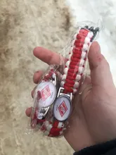 Club FC Spartak de Moscú de dijes para brazaletes de piel pulseras y brazaletes Fans trenzado a mano de la joyería