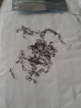 Lote de 50 unidades de conectores de hilo de Pesca, conectores trenzados sin nudo, accesorio giratorio para Barril de Pesca, aparejos de Pesca