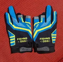 Guantes de pesca con corte de tres dedos para hombre, herramienta antideslizante, guantes para pesca al aire libre, guante de elasticidad, accesorios de pesca, buscador de peces