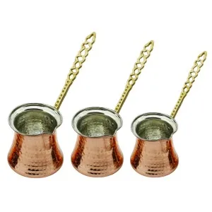 Turkish Coffee Pot 3 Size Coffee Wooden Handle Cevze Coffee Turk handmade copper Coffee Maker for Turk Cezve Cafeteria
Turkish Coffee Pot 3 Size Coffee Wooden Handle Cevze Coffee Turk handmade copper Coffee Maker for Turk Cezve Cafeteria