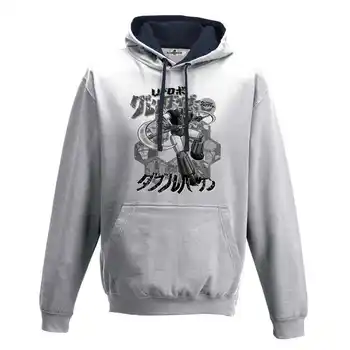 Hood Sweatshirt Two-Color Man Robot Mecha Chogokin Style 80 Memories Ufo Robo 2 BW S 
Hood Sweatshirt Two-Color Man Robot Mecha Chogokin Style 80 Memories Ufo Robo 2 BW S