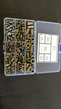 Insertos roscados tuercas, inserto de madera surtido Kit de herramientas, M4/M5/M6/M8 tornillo de muebles insertos perno sujetador (165 uds)