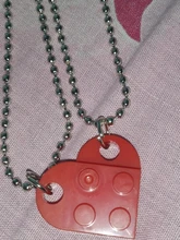 Collar de cadena con colgante de corazón de amor para hombre y mujer, 2 uds., regalo de San Valentín, 2021