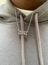 Collares con número de año personalizados para mujer, regalo de cumpleaños personalizado de año 1980 a 2020
