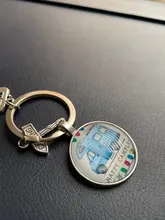 Llavero bonito de Camper Wagon, llavero de Camping I Love, Signpost de remolque, regalo de recuerdo de viaje de vacaciones, nuevo