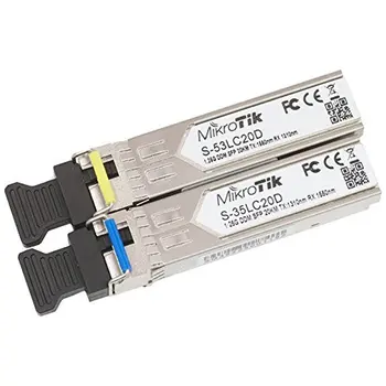 MonoMode SFP Fibre Module Mikrotik NADACA0078 S-3553LC20D 20 Km 1.25 Gbps (2 pcs) (2 pcs)
MonoMode SFP Fibre Module Mikrotik NADACA0078 S-3553LC20D 20 Km 1.25 Gbps (2 pcs) (2 pcs)