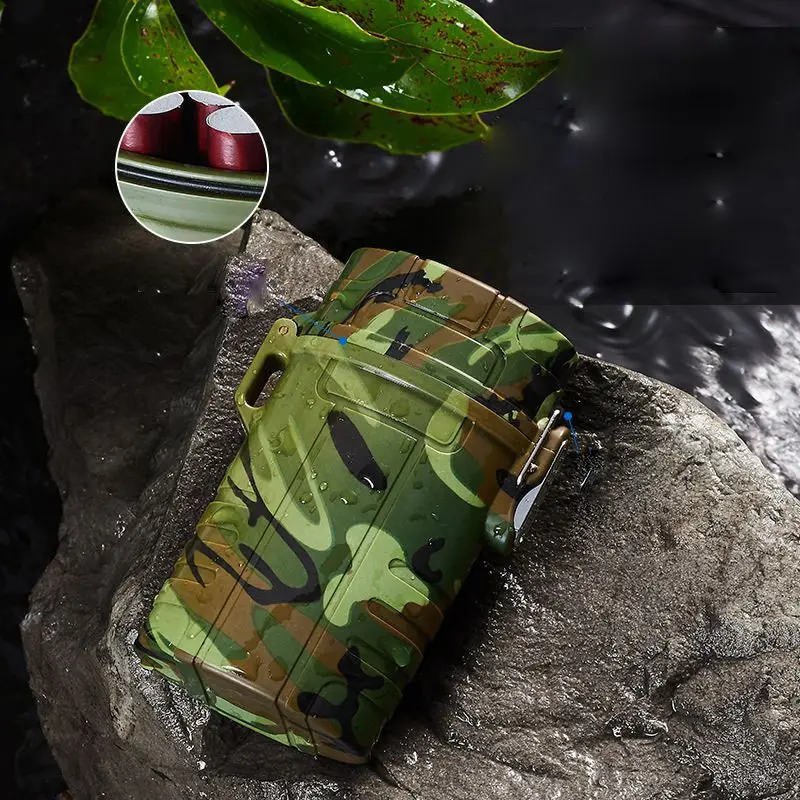 NEW Portable Outdoor Waterproof Rechargeable Cigarette Case USB Charging Windproof Lighter Containing 20 Ordinary Cigarettes
NEW Portable Outdoor Waterproof Rechargeable Cigarette Case USB Charging Windproof Lighter Containing 20 Ordinary Cigarettes