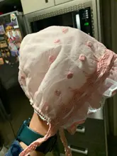 Hat Newborn-Caps Pink Baby-Girl Child White 0-9-Months Cotton Pure And Lace Cap-Supplies