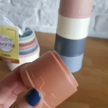 ¡Caliente! 8 Uds bebé de taza juguetes educativos juguetes del bebé Arco Iris, torre de apilamiento juguetes del baño del bebé juguetes de los niños regalo