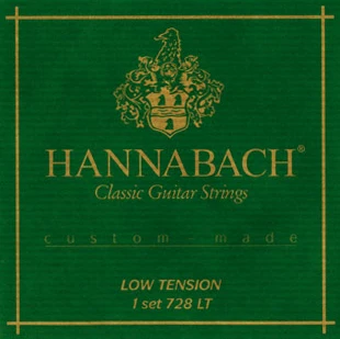 728LT Custom Made Green Set strings for classical guitar, low tension, Hannabach
728LT Custom Made Green Set strings for classical guitar, low tension, Hannabach