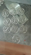 Abalorios de árbol de la vida nórdico vikingo Sun Moon, 10 Uds., 29x25mm, colgantes de Color plata antigua, joyería tibetana