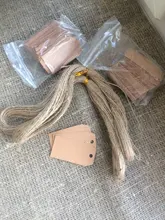 Etiquetas de papel Kraft con agujero para decoración de boda o fiesta, etiquetas de regalo y embalaje colgantes personalizadas, color marrón, 100 Uds.