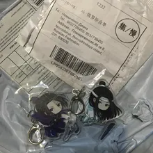 LLavero de aleación de Zinc acrílico con dibujos animados, accesorio decorativo portátil de moda, organizador de bolsa