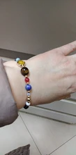Pulsera ajustable con sistema Solar de piedra Natural, pulsera con cuentas de galaxia del universo, ocho planetas, regalo para novia