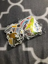 Pegatinas de peces de plátano de Anime, para papelería, portátil, monopatín, PVC, mochila, botella, bicicleta, pegatina impermeable para coche, 10/30/50 Uds.