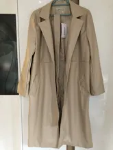 KPYTOMOA-gabardina de piel sintética con cinturón para mujer, gabardina Vintage de manga larga con orificios laterales, prendas de vestir exteriores, Tops Chic, 2020