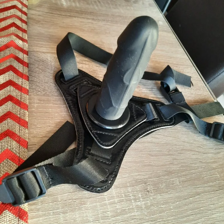 Страпон полый на ремнях с подкачкой Orion Inflatable Strap On, черный 5130400000 - Orion - Страпоны на трусиках и ремешках - Купить