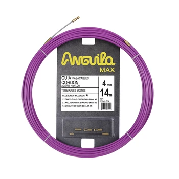 Eel steel cord cable Guide + nylon purplish 4mm 14m with terminals mixed included
Eel steel cord cable Guide + nylon purplish 4mm 14m with terminals mixed included