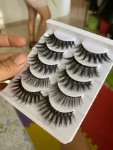 Pestañas postizas 3D de imitación de visón, pestañas naturales de volumen espectacular, maquillaje, extensión de pestañas de seda, 5/8 pares