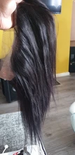 Alisky-extensiones de pelo brasileñas con cierre Frontal de malla, pelo liso 360 Natural, Remy, prearrancado, 360