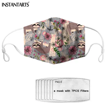 INSTANTARTS Floral Sloth Cartoon Animal Print Washable Reusable Face Masks With 7Pcs Filter Non-disposable Anti-dust Kids Mask
INSTANTARTS Floral Sloth Cartoon Animal Print Washable Reusable Face Masks With 7Pcs Filter Non-disposable Anti-dust Kids Mask
