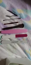 Conjunto de herramientas para manicura, tira de pulido, limas de uñas, Tijera para piel muerta, tenedor con piel muerta, removedor de manicura