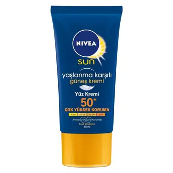 Nivea Sun Anti-Aging Sun Cream For Face Gkf 50 50 ml 
Nivea Sun Anti-Aging Sun Cream For Face Gkf 50 50 ml