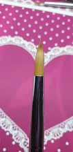 Pincel para uñas de acrílico de Kolinsky, conjunto de pincel de visón de buena calidad, mango de madera, Gel constructor, cepillo para manicura, herramientas de dibujo, tamaño 8-24