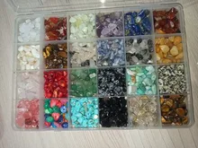 1323 Uds. Kit de cuentas de piedras preciosas irregulares con cuentas espaciadoras cierres de langosta anillos de salto elásticos para suministros de joyería DIY