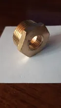 Brass Hex Bushing Reducer Pipe Fitting 1/8 1/4 3/8 1/2 3/4 F to M Threaded Reducing Copper