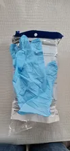 100 unids/lote guantes de nitrilo GMG comida azul grado impermeable alergia libre cocina mecánico laboratorio resistente al aceite SyntheticNitrile