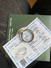 Venta en una pérdida. Anillo de oro blanco de 18K para mujer, con certificado, de lujo, 2,0 CT, banda de boda de diamantes de laboratorio, plata 925, LR168