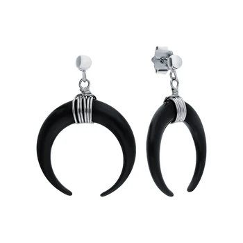 Silver earrings with Onyx sunlight sample 925 
Silver earrings with Onyx sunlight sample 925