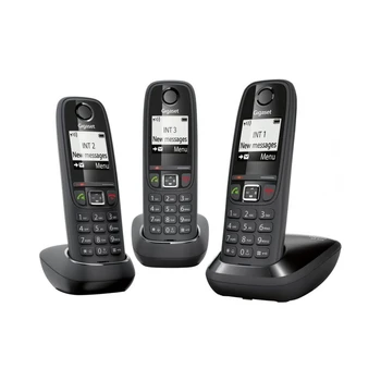 GIGASET Teléfono DECT AS405 trío Black
GIGASET Teléfono DECT AS405 trío Black