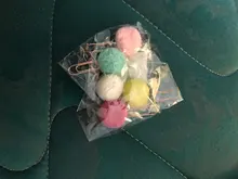 5X dulces Bola de Pelo de Clip de papel de decoración Pin Clip marcadores de Metal