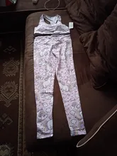 Kliou-Camiseta deportiva con estampado de dibujos animados, leggings ajustados de cintura alta, conjunto de 2 piezas, Otoño e Invierno