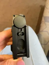 Mira telescópica de 20mm para caza, óptica holográfica de punto rojo, reflejo de mira, 4 retículas, mira táctica, colimador