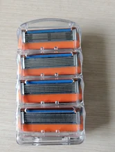 Gillette-Cuchillas de afeitar para hombre Fusion, 5 capas, cuchillas de seguridad, acero inoxidable, cuidado de la cara, 4 unidades