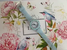 UTHAI-Reloj de pulsera CQ82 para niños y niñas, cronógrafo luminoso con correa de silicona y dibujos animados