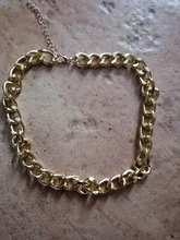 Collar grande de moda para mujer, Gargantilla gruesa de Color dorado y plateado, collares de cadena, joyería de fiesta, 2021