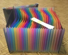 Carpeta de expansión de 13/24/37 bolsillos A4, organizador de archivos de plástico grande extensible, Carpeta de Acordeones de pie, Archivador de carpa