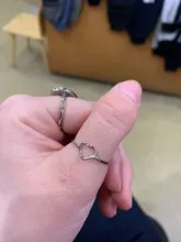 CACANA Acero inoxidable Luckyoverflow mejor amigo nueva moda Color oro en forma de corazón anillos de boda para mujer joyería regalo W41