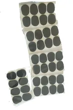 40 Uds almohadillas para la boquilla de saxofón, 0,8mm Tenor/Alto clarinete y almohadillas para parches de boquilla de saxofón