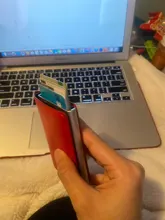 Nueva fibra de carbono RFID bloqueo de los hombres titular de la tarjeta de crédito de cuero Banco tarjeta billetera caso titular protección monedero para las mujeres