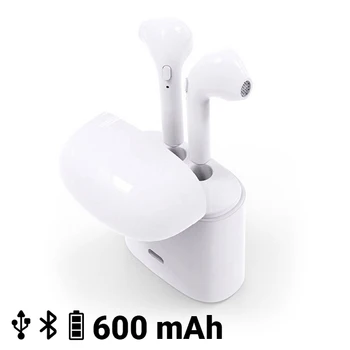 Bluetooth Headset with Microphone Contact 600 mAh White
Bluetooth Headset with Microphone Contact 600 mAh White