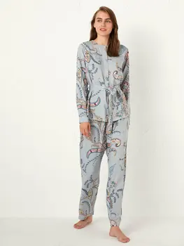 Flower Print Viscose Pajamas set 
Flower Print Viscose Pajamas set