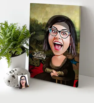 Personalized Mona Lisa Cartoon Canvas Table (30x50 cm.) photo Picture Funny Fun Memories Name Lettering Souvenir Gift
Personalized Mona Lisa Cartoon Canvas Table (30x50 cm.) photo Picture Funny Fun Memories Name Lettering Souvenir Gift